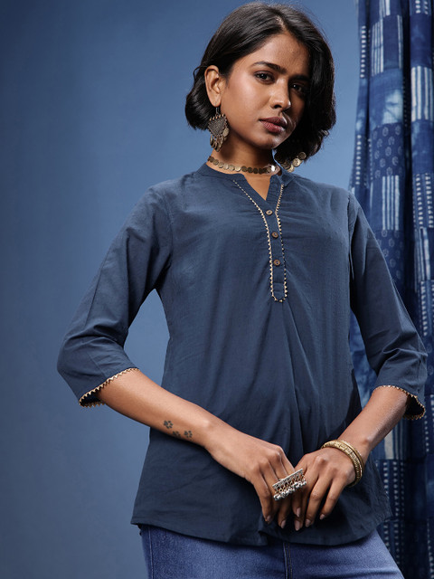 Taavi Woven LegacyPure Cotton Kurti