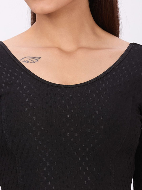 Plus Size Woven-Design Saree Blouse - Image 4