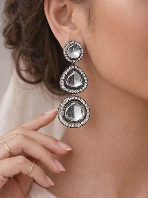 Zeviel Geometric Drop Earrings