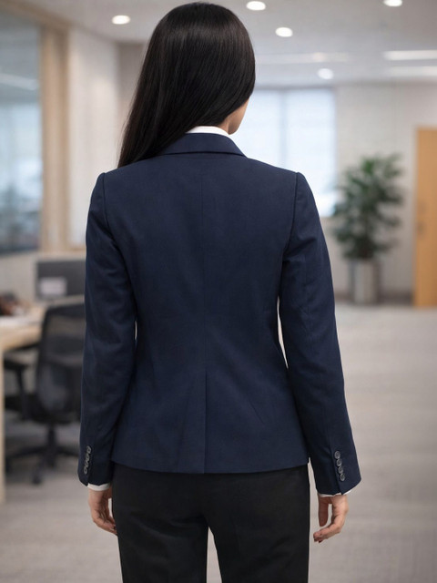 SONA Notched Lapel Single-Breasted Tailored Fit Blazers - Image 2