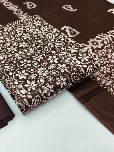 Keshar Printed Pure Cotton Unstitched Dress Material