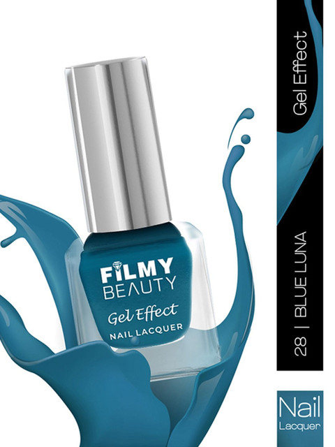 FILMY BEAUTY Gel Effect Nail Lacquer - 10 ml - Blue Luna 28 - Image 3