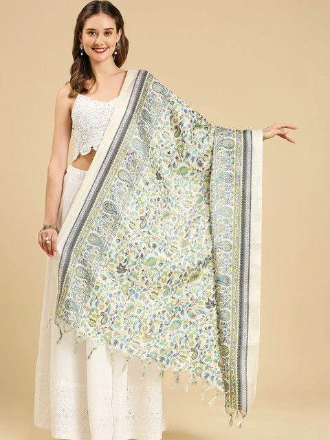 Dupatta Bazaar Ethnic Motifs Printed Art Silk Dupatta - Image 3