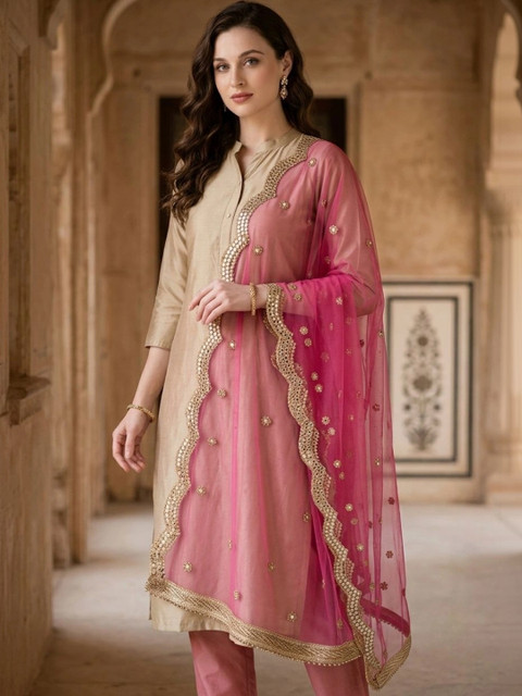 Dupatta Bazaar Dupatta with Mirror Work - Image 3