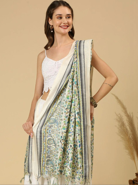 Dupatta Bazaar Ethnic Motifs Printed Art Silk Dupatta - Image 4