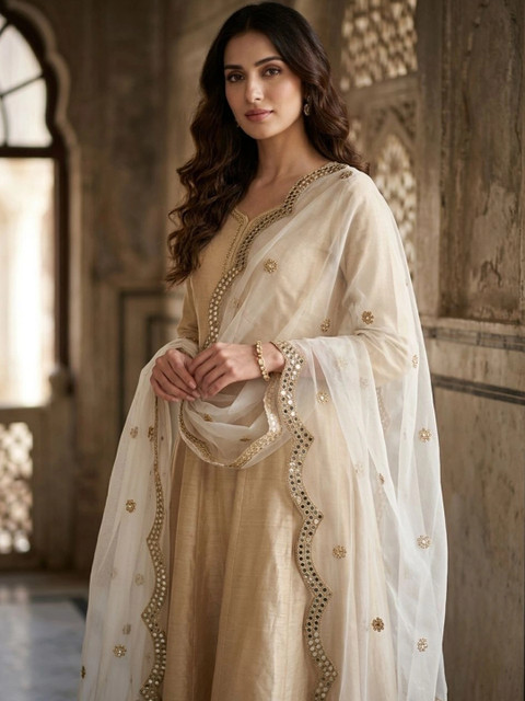 Dupatta Bazaar Ethnic Motifs Dupatta with Mirror Work - Image 2