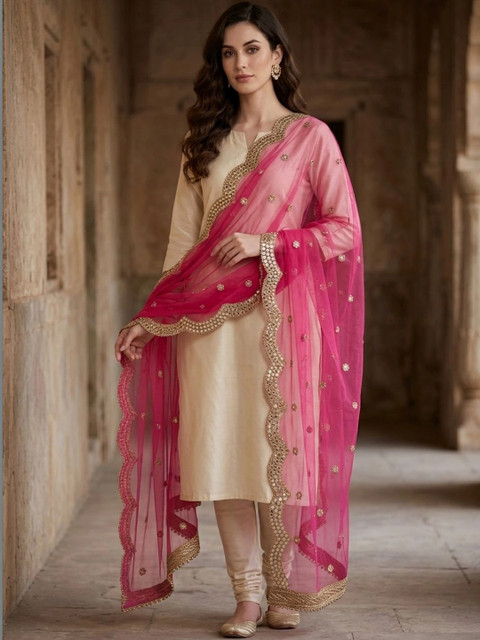 Dupatta Bazaar Dupatta with Mirror Work - Image 4