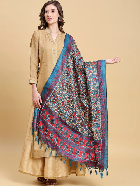 Dupatta Bazaar Printed Art Silk Dupatta - Image 3
