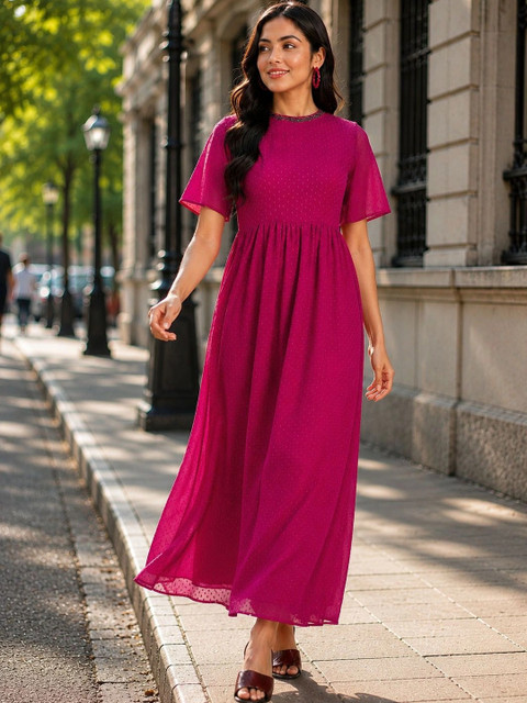 Anouk Chiffon A-Line Maxi Dress