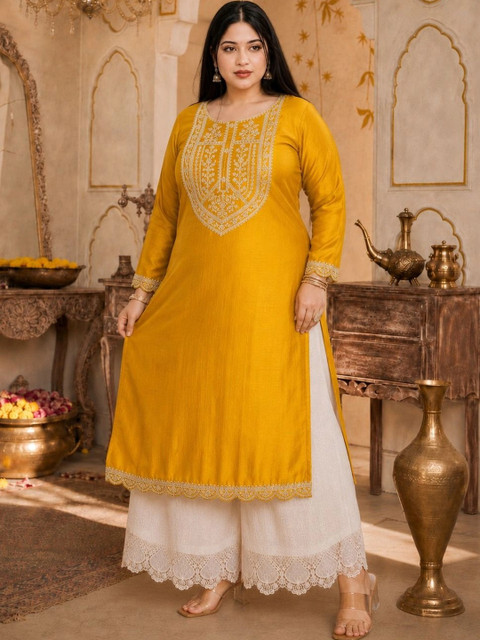 rarethread Women Embellished Thread Work Kurta - Image 7