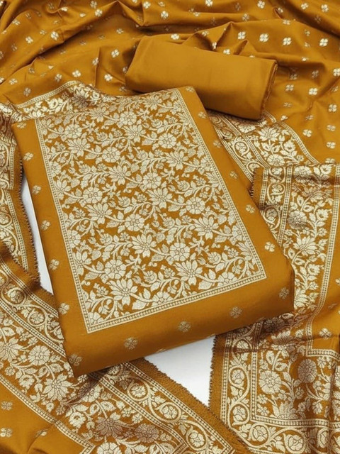 Dhaaga Ghar Art Silk Unstitched Dress Material