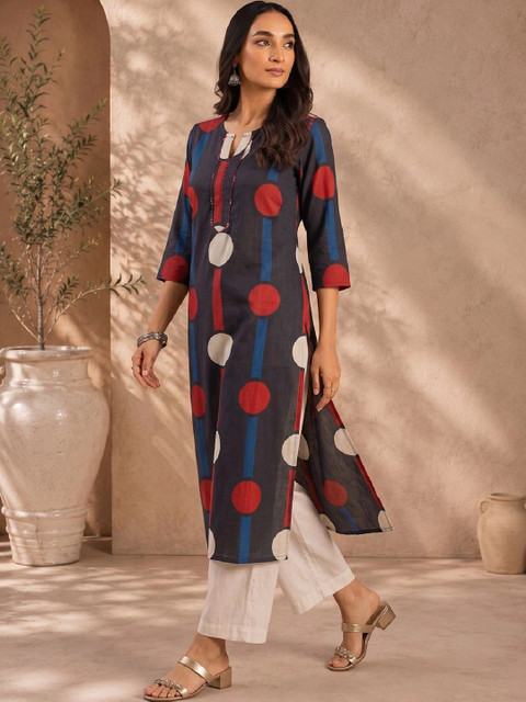 Varanga Women Polka Dot Printed Kurta