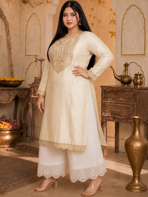 HOUSE OF SETHIA Women Embroidered Thread Work Grandeur & Majestic Artwork Kurta