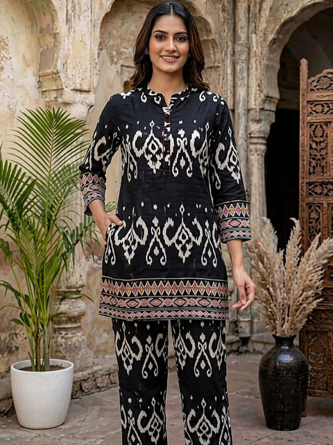 Banwaree Floral Printed Tunic with Trousers - Image 5