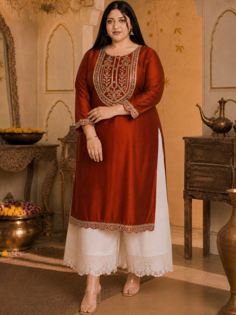 HOUSE OF SETHIA Women Ethnic Motifs Embroidered Thread Work Kurta