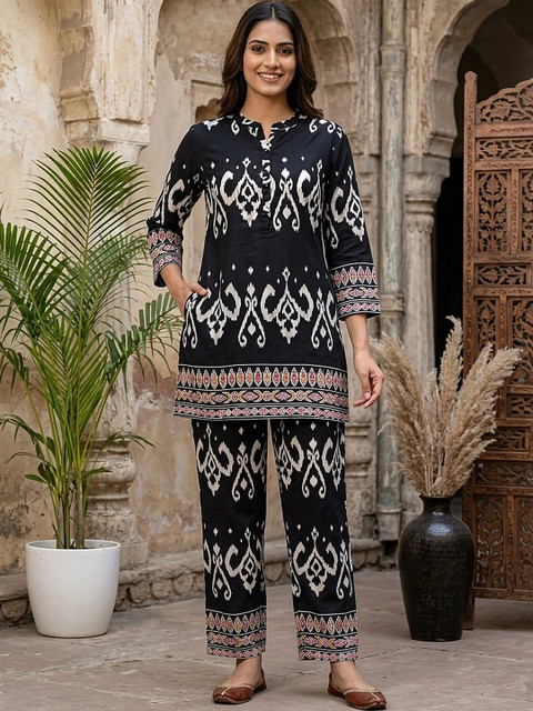 Banwaree Floral Printed Tunic with Trousers