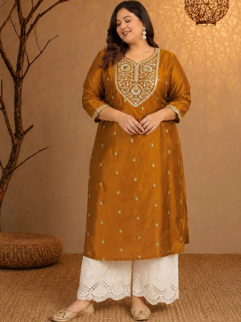 HOUSE OF SETHIA Women Embroidered Thread Work Kurta