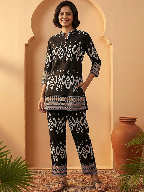 Banwaree Indie Florals Printed Tunic with Trousers
