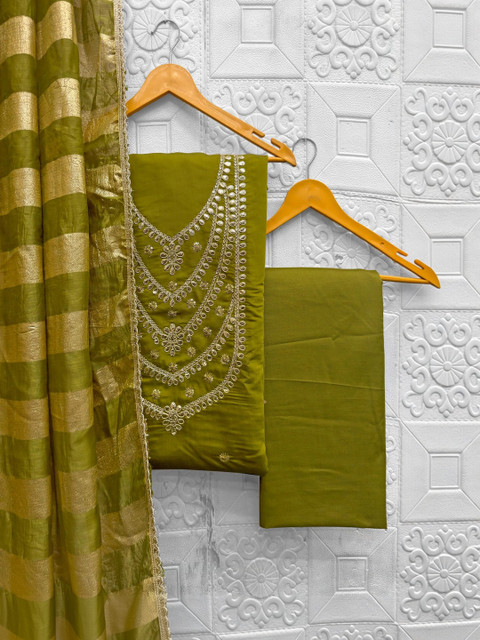 FashionsEye Embroidered Unstitched Dress Material