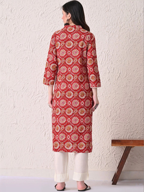 MoMaa Women Ethnic Motifs Printed Kurta - Image 5