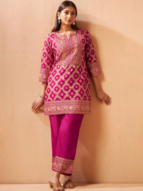 Anouk Bohemian Printed Tunic with Trousers