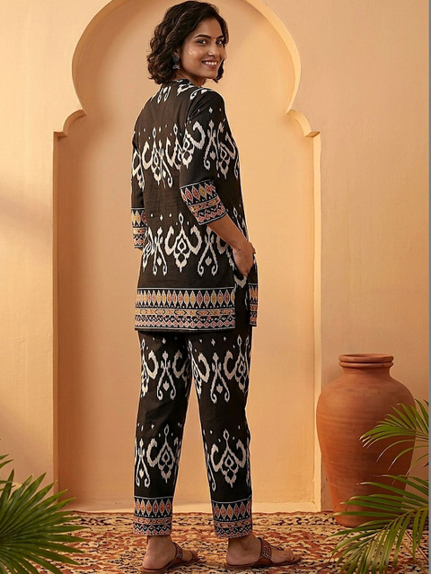 Banwaree Indie Florals Printed Tunic with Trousers - Image 2
