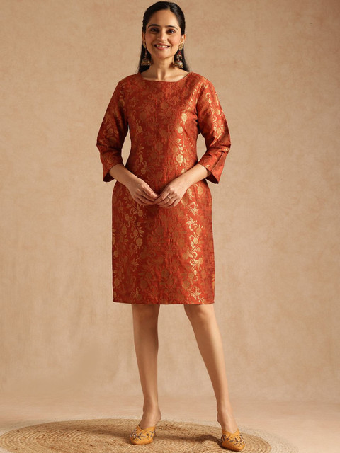 Anouk Jacquard Sheath Dress
