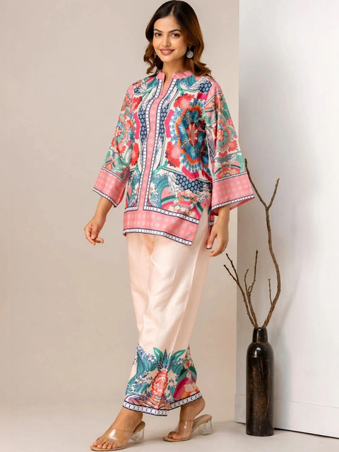 SZN Floral Printed Tunic with Trousers - Image 3