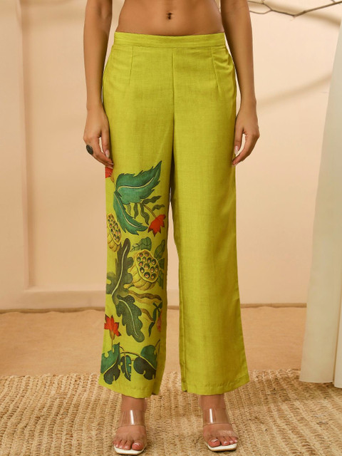 Anouk Printed V-Neck Top & Trousers Co-Ords - Image 4