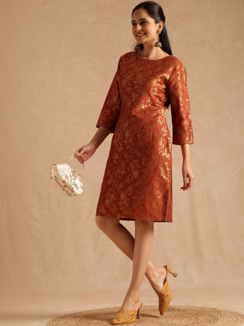Anouk Jacquard Sheath Dress - Image 7