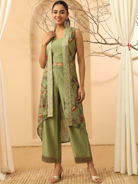 Anouk Printed Round Neck Top & Trousers Co-Ords