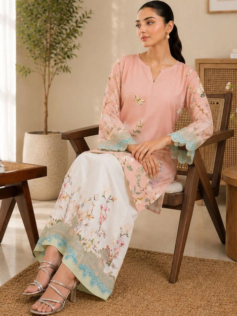 SZN Floral Printed Tunic with Trousers - Image 4
