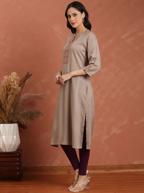 Anouk Women Embroidered Kurta - Image 5