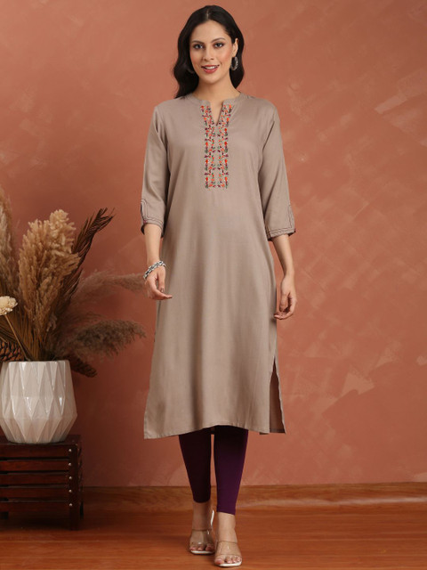 Anouk Women Embroidered Kurta - Image 2