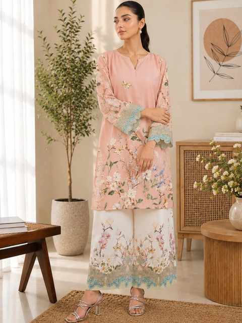 SZN Floral Printed Tunic with Trousers - Image 5