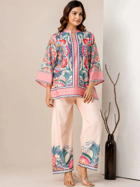 SZN Floral Printed Tunic with Trousers