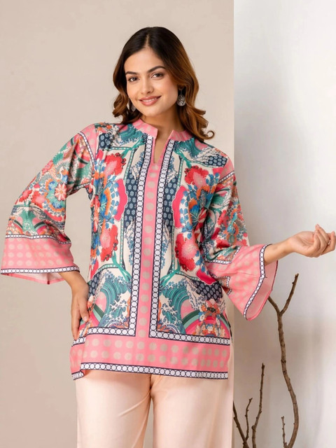 SZN Floral Printed Tunic with Trousers - Image 4