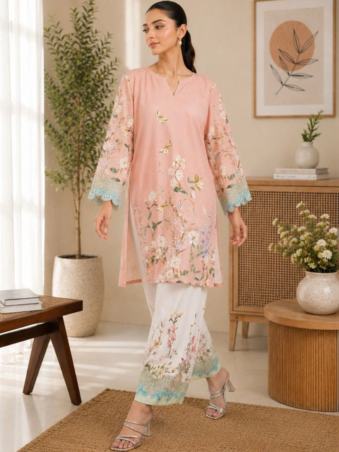 SZN Floral Printed Tunic with Trousers - Image 2