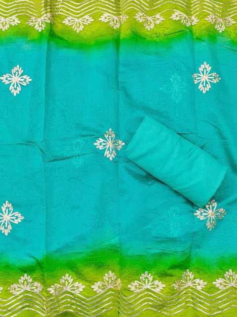 Haranozy Embroidered Organza Semi-Stitched Dress Material - Image 3