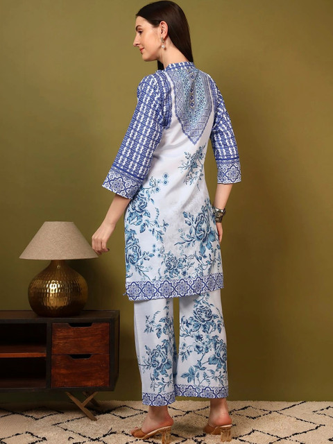 Laasika Floral Printed Tunic with Trousers - Image 3