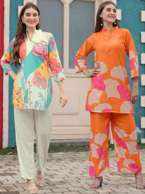 Laasika Floral Printed Tunic with Trousers