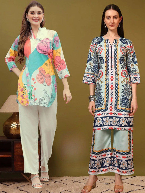 Laasika Floral Printed Tunic with Trousers