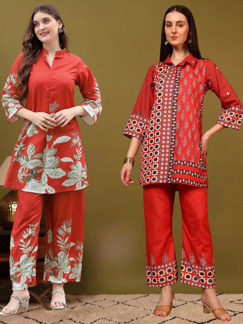 Laasika Floral Printed Tunic with Palazzos
