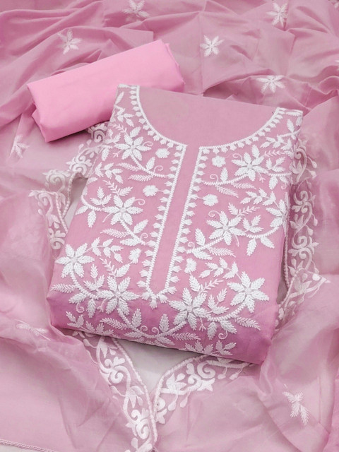 Panzora Embroidered Unstitched Dress Material
