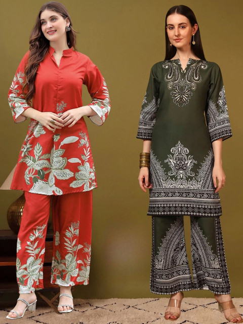 Laasika Floral Printed Tunic with Palazzos