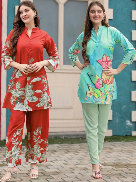 Laasika Floral Printed Tunic with Trousers