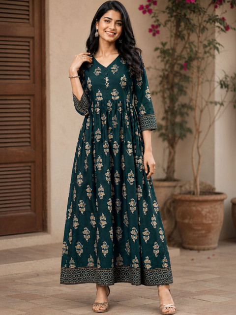 Anouk Floral Print Maxi Dress