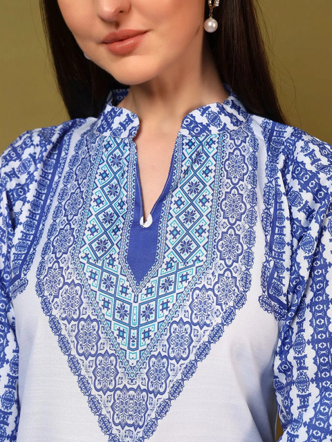Laasika Floral Printed Tunic with Trousers - Image 4