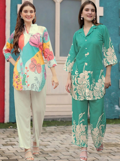 Laasika Floral Printed Tunic with Trousers
