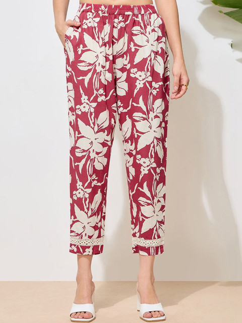 Anouk Floral Cotton Printed Tunic with Trousers - Image 7